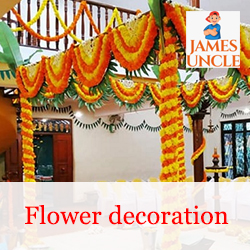Flower decoration Mr. Debasish Paul in Thakurpukur